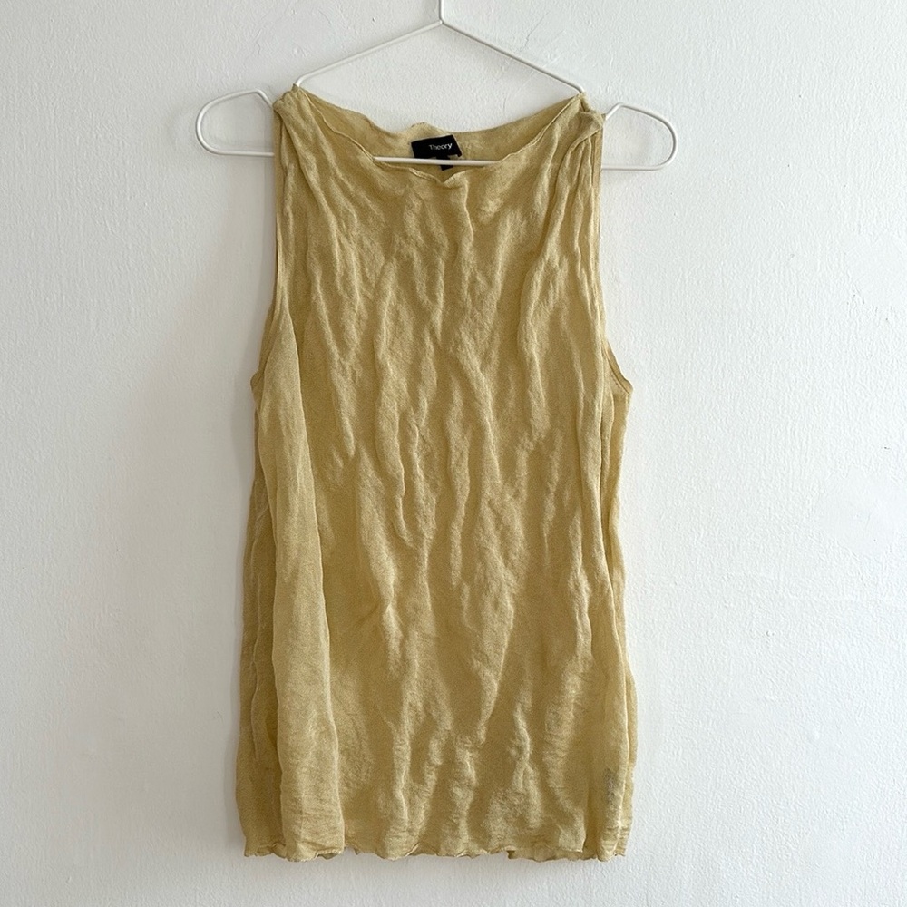 Theory Crinkle Shell Top